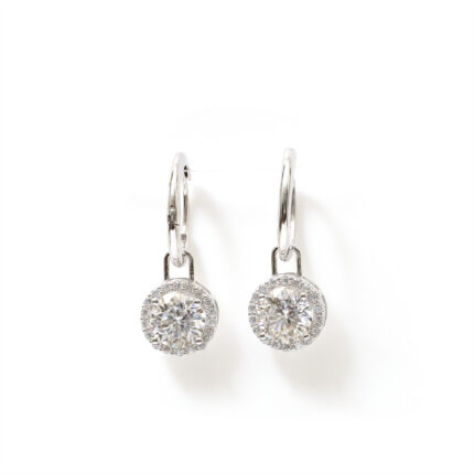 Calista Round-Bezel Hoops