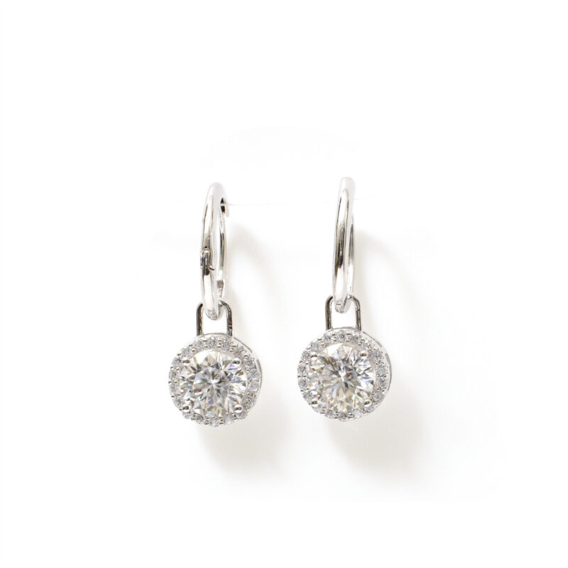 Calista Round-Bezel Hoops