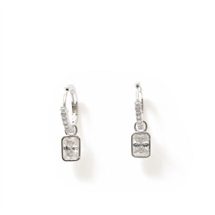 Rosa Cushion-Drop Hoops
