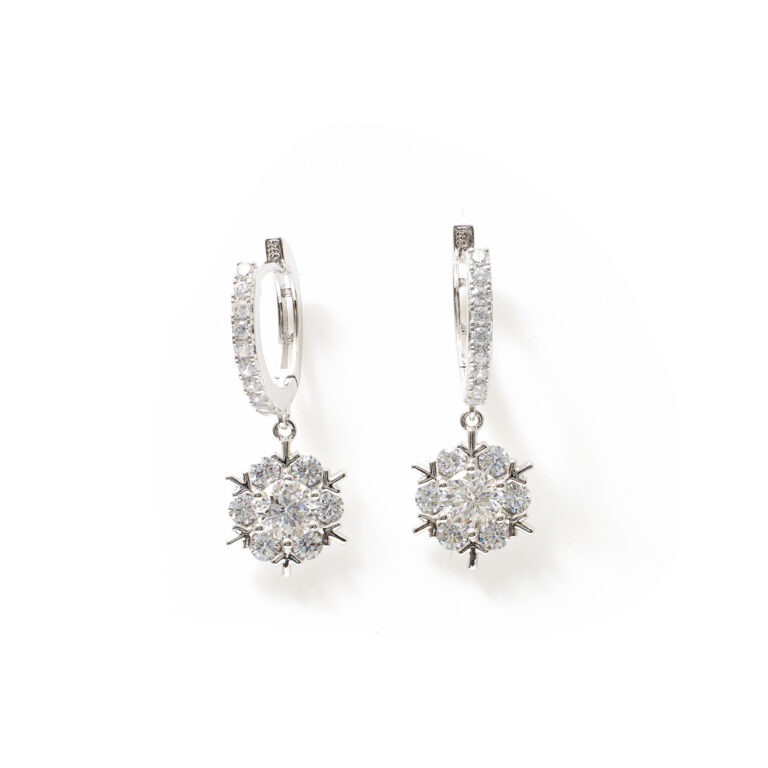 Celine Floral-Cluster Hoops
