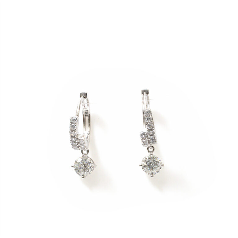 Giselle Pear-Solitaire Hoops