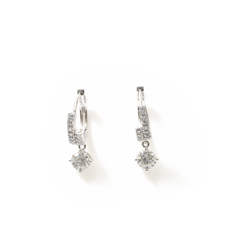 Giselle Pear-Solitaire Hoops