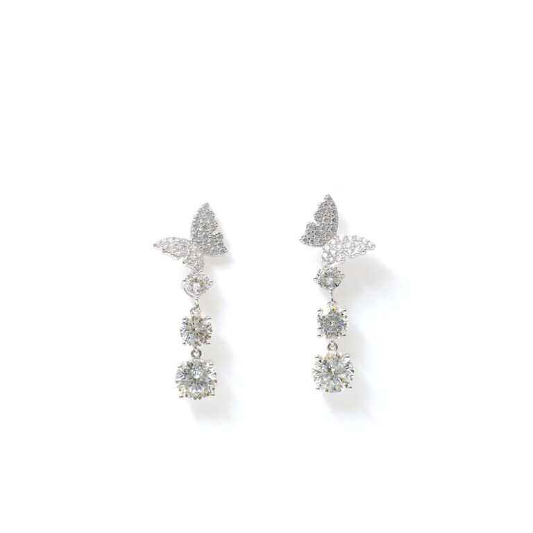 Aurora Butterfly-Floral Dangles