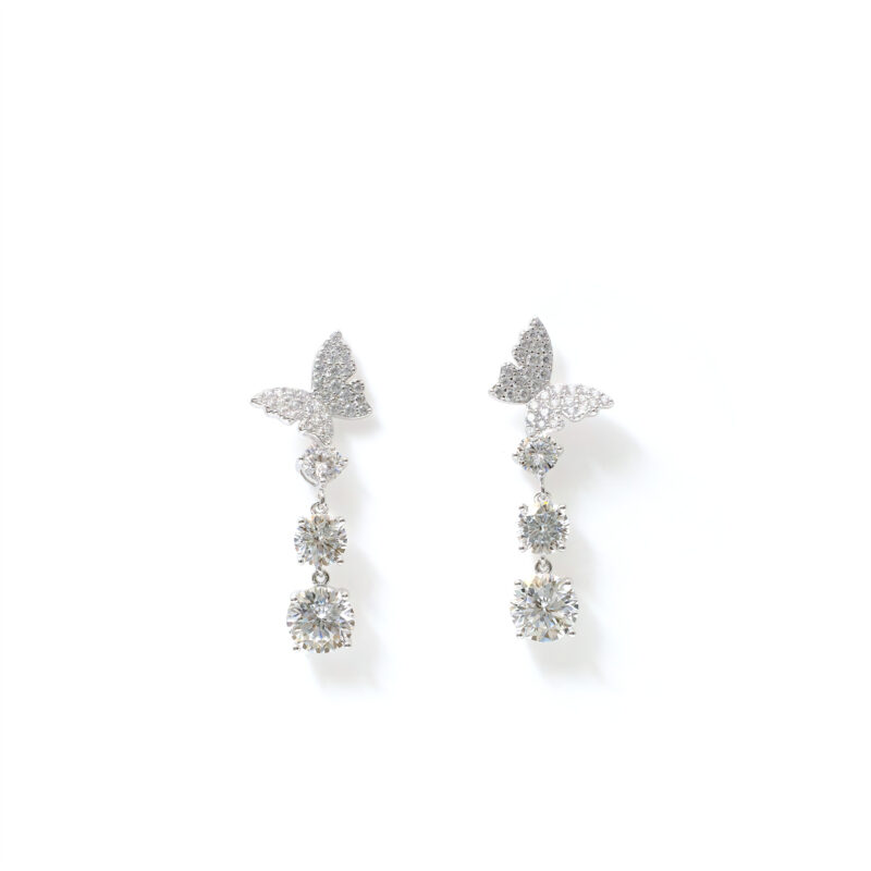 Aurora Butterfly-Floral Dangles