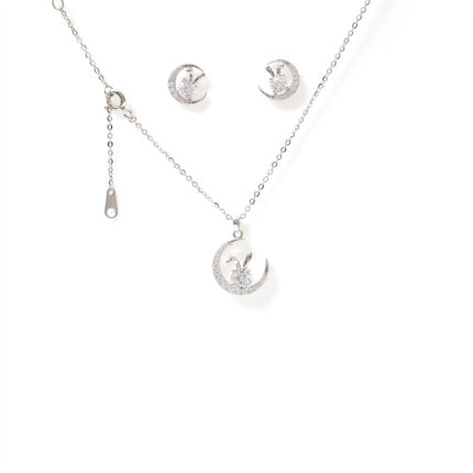 Mara Crescent-Set Necklace