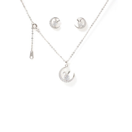 Mara Crescent-Set Necklace