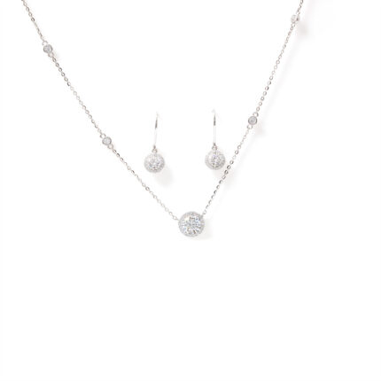 Mira Halo-Set Necklace