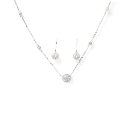 Mira Halo-Set Necklace