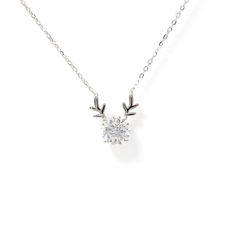 Vesper Antler-Snowflake Necklace