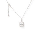 Flora Square-Halo Necklace