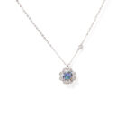 Solara Aqua-Floral Necklace