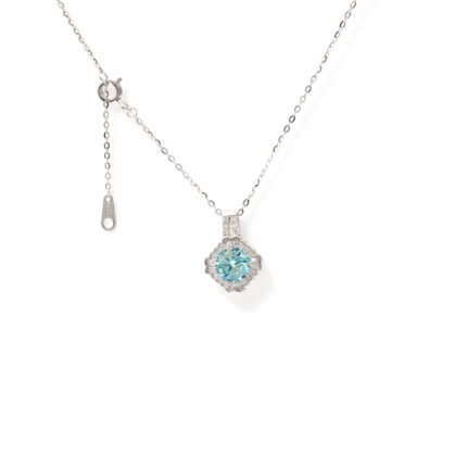 Celine Aqua-Cushion Necklace