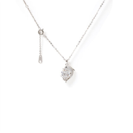 Azura Cushion-Halo Necklace