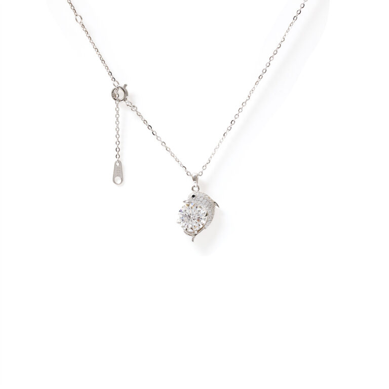 Azura Cushion-Halo Necklace