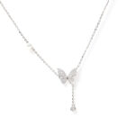 Lyra Butterfly-Lariat Necklace