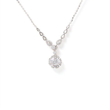 Iris Leaf-Cascade Necklace