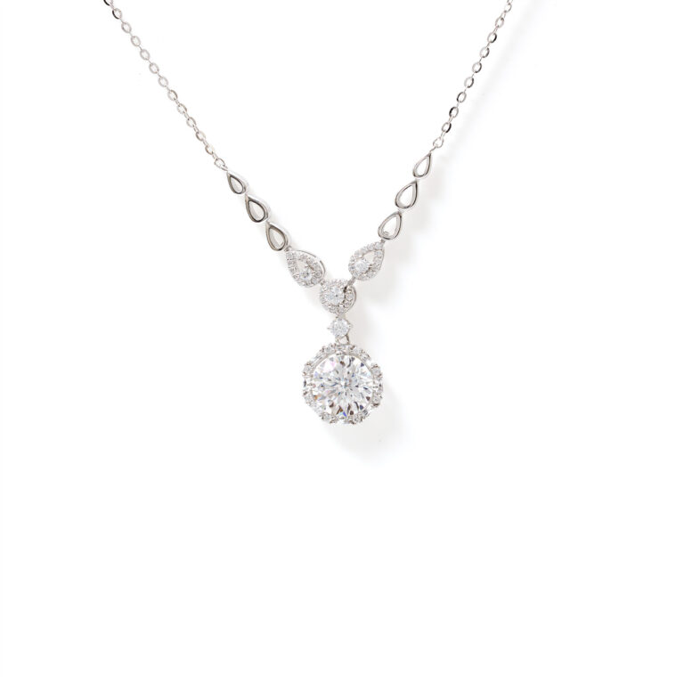 Iris Leaf-Cascade Necklace