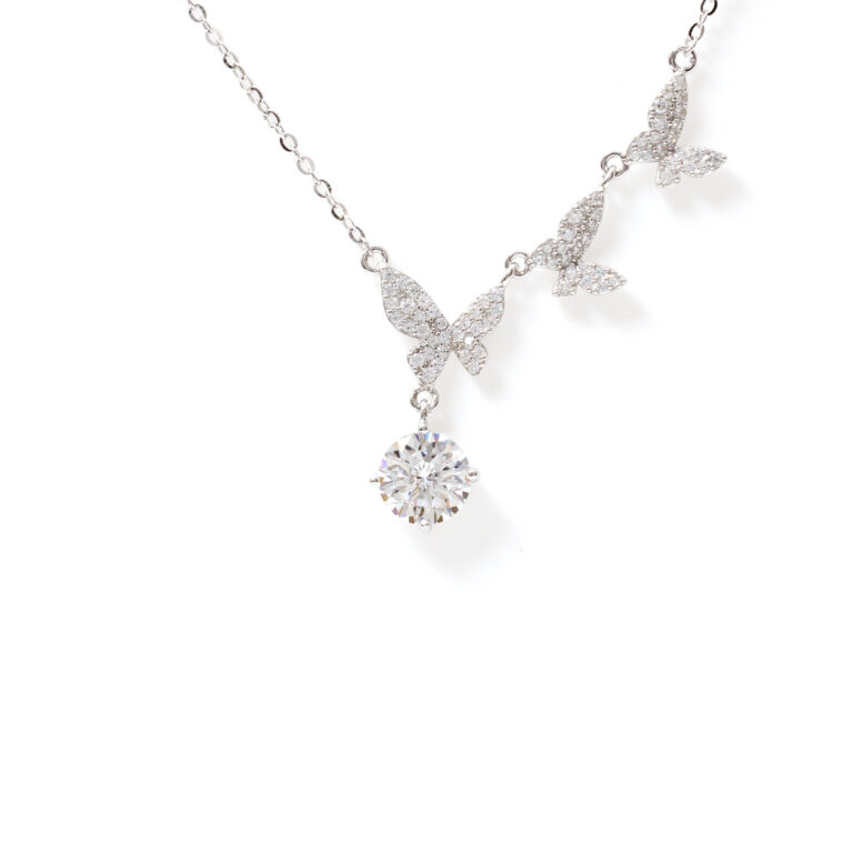 Dahlia Butterfly-Vine Necklace