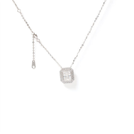 Freya Elongated-Halo Necklace