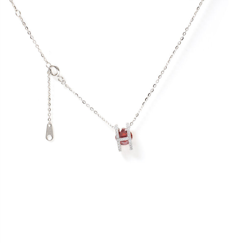 Clara Ruby-Cube Necklace