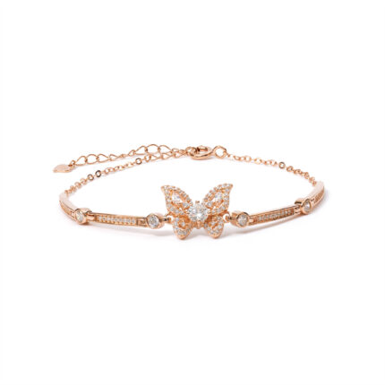 Aurelia Golden-Butterfly Bracelet