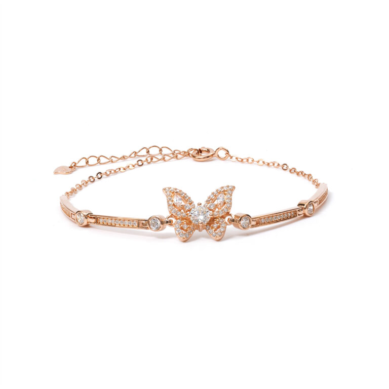 Aurelia Golden-Butterfly Bracelet