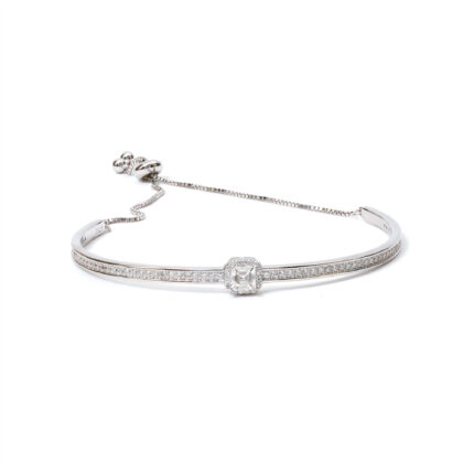 Gaia Square-Halo Bracelet
