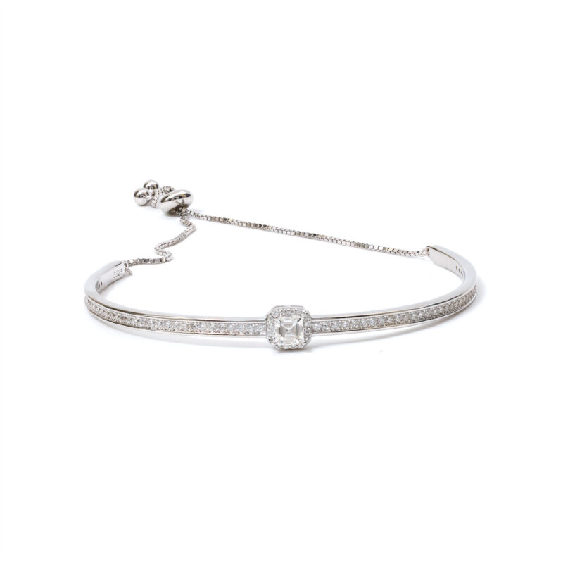 Gaia Square-Halo Bracelet