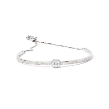 Gaia Square-Halo Bracelet