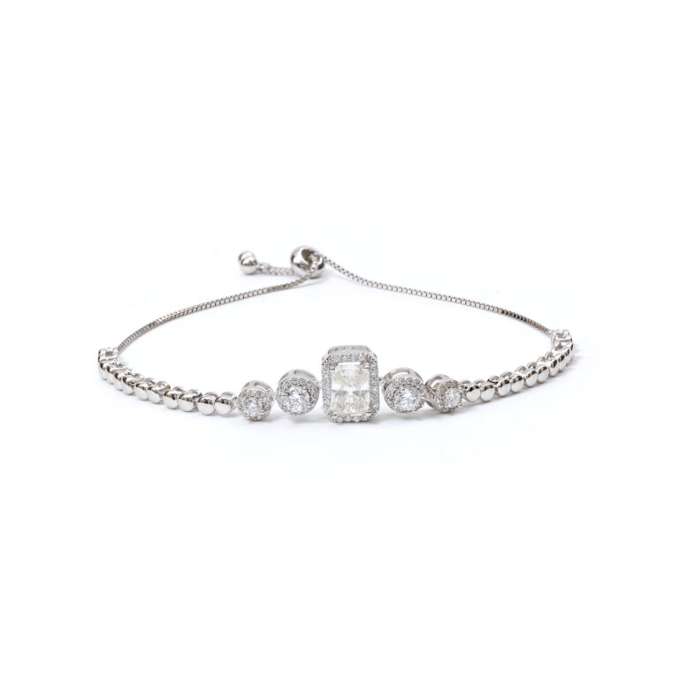 Faye Emerald-Center Bracelet