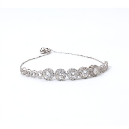 Brielle Halo-Tennis Bracelet
