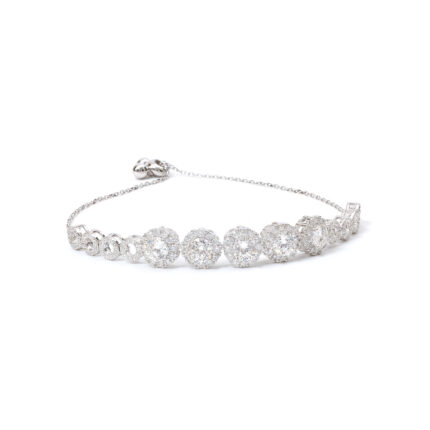 Brielle Halo-Tennis Bracelet