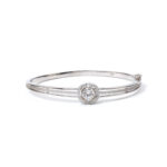 Azura Double-Rail-Halo Bangle