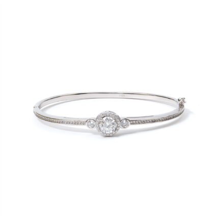 Aurora Halo-Disc Bangle
