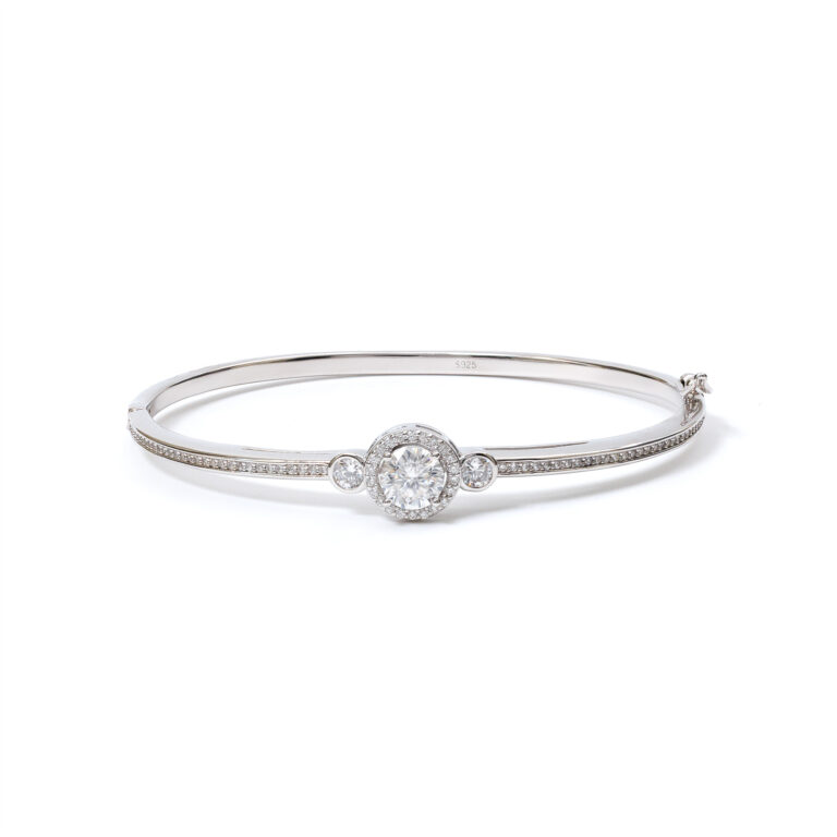 Aurora Halo-Disc Bangle