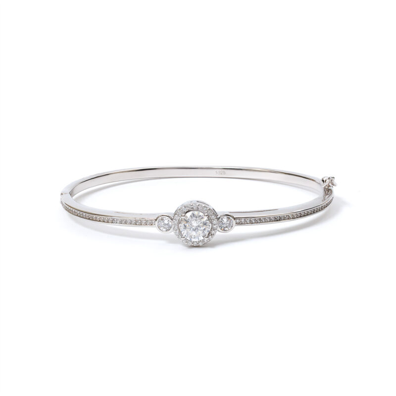 Aurora Halo-Disc Bangle
