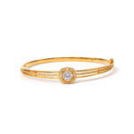 Bella Double-Rail-Halo Bangle