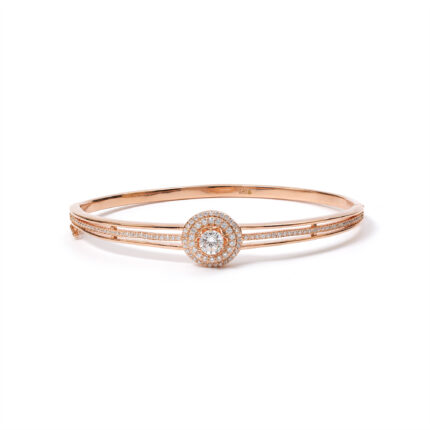 Celeste Golden-Halo Bangle