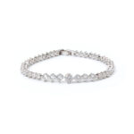 Dahlia Shape-Tennis Bracelet