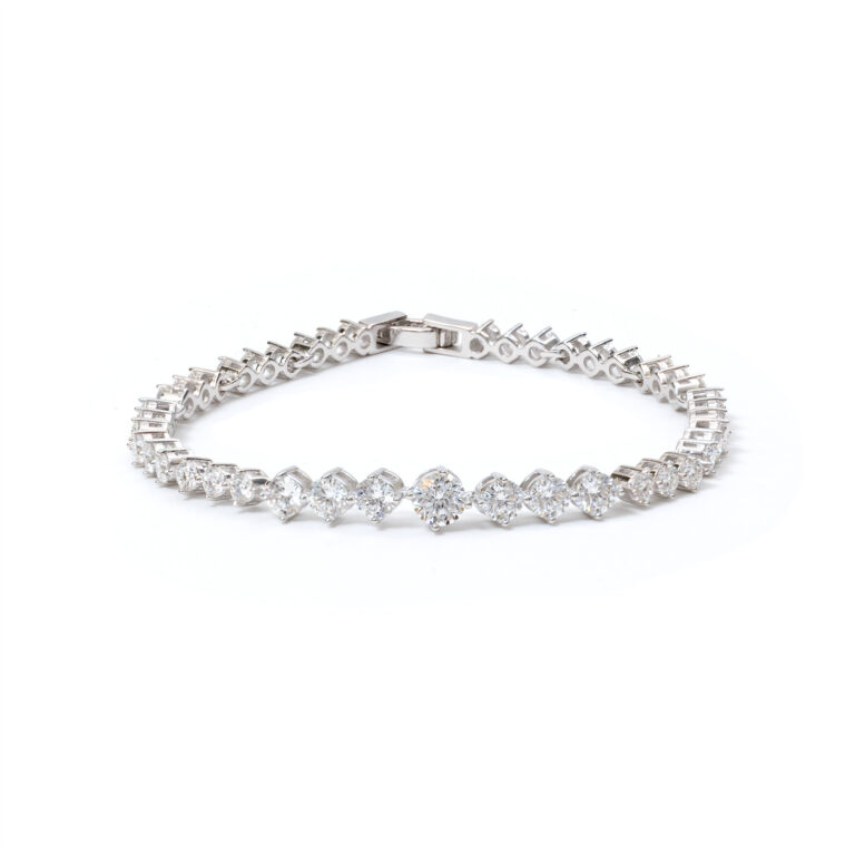 Dahlia Shape-Tennis Bracelet
