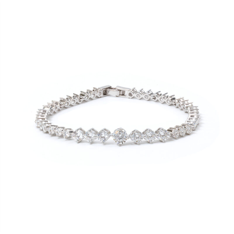 Dahlia Shape-Tennis Bracelet