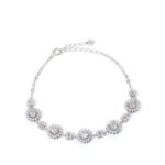 Aster Floral-Tennis Bracelet