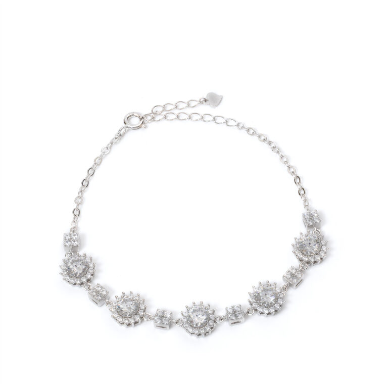 Aster Floral-Tennis Bracelet