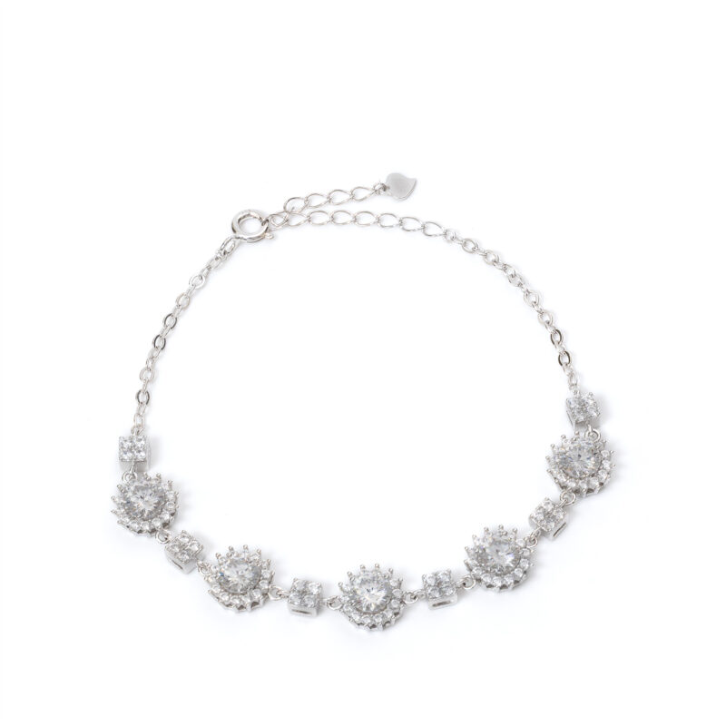 Aster Floral-Tennis Bracelet