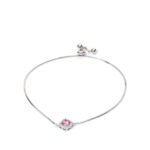 Clara Pink-Cushion Bracelet