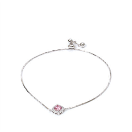 Clara Pink-Cushion Bracelet