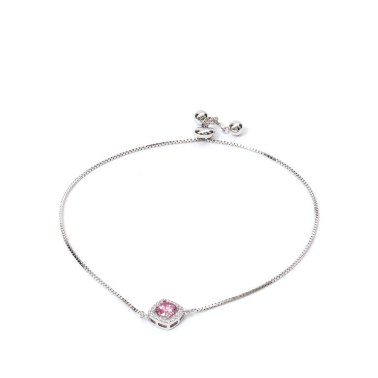 Clara Pink-Cushion Bracelet