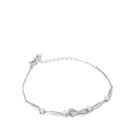 Azura Bow-Heart Bracelet