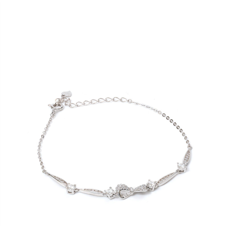 Azura Bow-Heart Bracelet