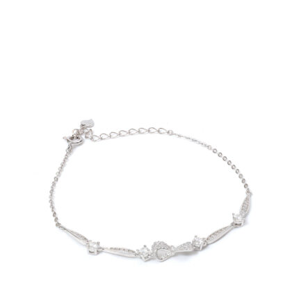 Azura Bow-Heart Bracelet
